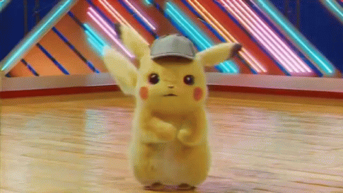 Pikachu Wearing Hat Standing On Floor GIF