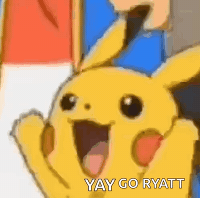 Pikachu Yay Go Ryat Open Mouth GIF