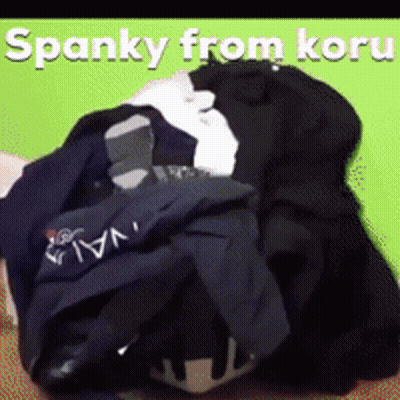Pile Of Clothes Spanky From Koru GIF