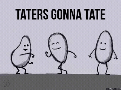 Pile Of Potatoes With Joke Loading Icon GIF