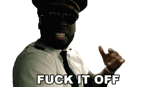Pilot Saying F**k It Off Sticker