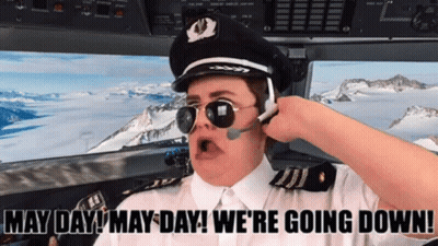 Pilot Saying May Day We Going Down GIF