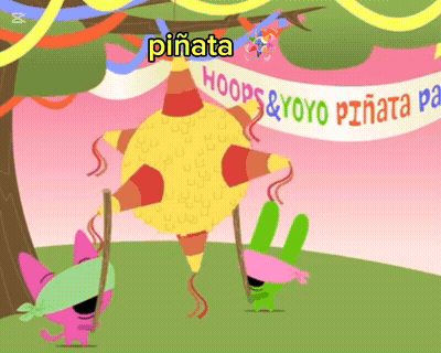 Piñata With Hoops And Yoyo GIF