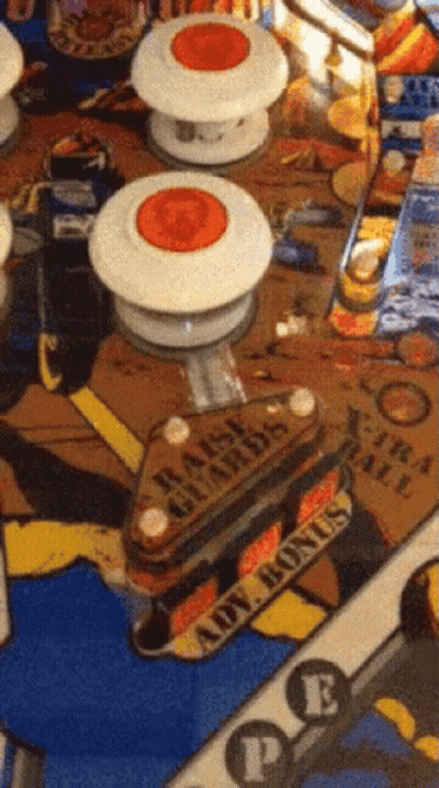 Pinball Machine With Raise Guards Button GIF