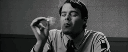 Pineapple Express Bill Hader Puffing Smoke GIF