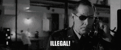 Pineapple Express One Eyed Man Yelling Illegal GIF