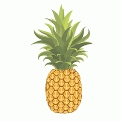 Pineapple Fresh Leaves Wave GIF