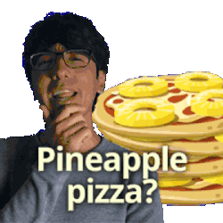 Pineapple Pizza Pizza Pineapple Sticker GIF