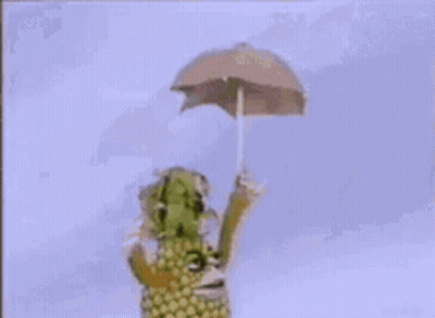 Pineapple With Arms And Legs Making Funny Face GIF