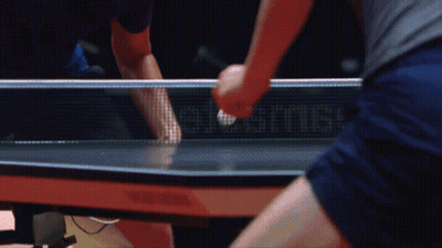Ping Pong Game On Table GIF