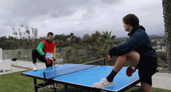 Ping Pong One Foot Up GIF
