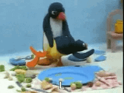 Pingu Hitting And Scolded GIF