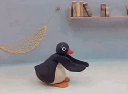 Pingu Lifted By Mother GIF
