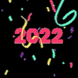 Pink 2022 Confetti GIF