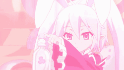 Pink Aesthetic Anime Bunny Girl