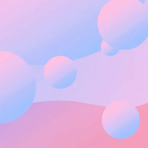 Pink And Blue Background With Top Hat GIF
