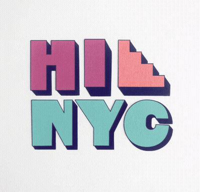 Pink And Blue Hill NYC GIF