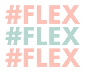 Pink And Light Blue Hashtag Flex GIF
