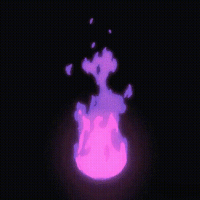 Pink And Purple Flame Coming Out Of Hole In Ground GIF