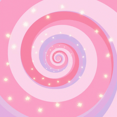 Pink And Purple Spiral With Stars GIF