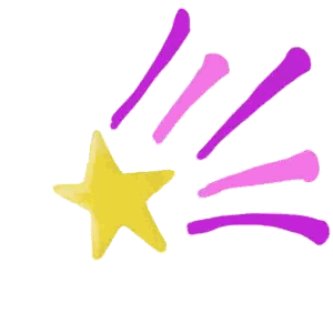 Pink And Purple Star Sticker