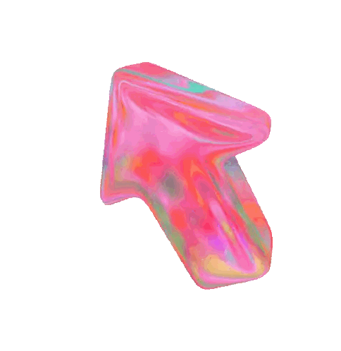 Pink And Purple Up Arrow Sticker