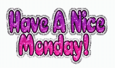 Pink And Silver Graphic Saying Have A Nice Monday GIF