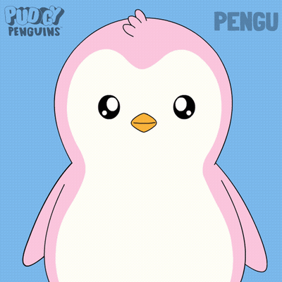 Pink And White Penguin Surrounded By Money Pengu GIF