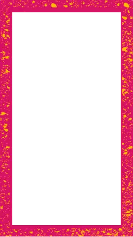Pink And Yellow Frame Sticker