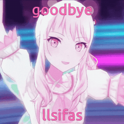 Pink Anime Girl Saying Goodbye Ulsifas GIF