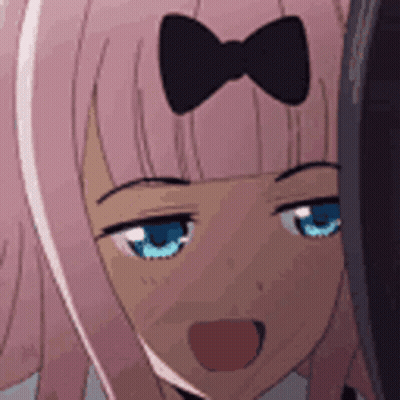 Pink Anime Girl With Bow In Hair GIF