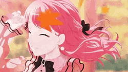 Pink Anime Lenses GIF