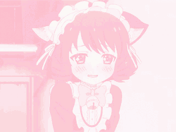 Pink Anime Maid  GIF