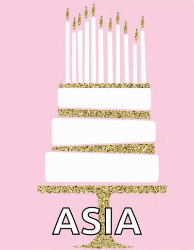 Pink Background Birthday Cake Happy Birthday To You Asia GIF