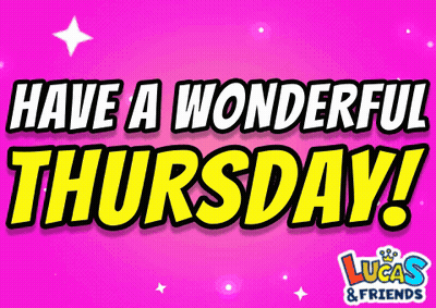 Pink Background Saying Have A Wonderful Thursday GIF