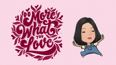 Pink Background Saying More What You Love GIF