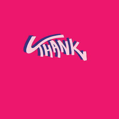 Pink Background Saying Thank God It's GIF