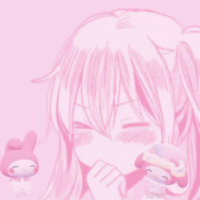 Pink Background With Bao Tips And Girl Drawing GIF