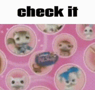 Pink Background With Check It GIF
