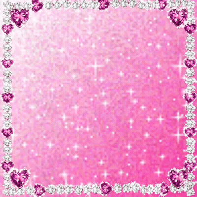 Pink Background With Hearts Saying Yes GIF