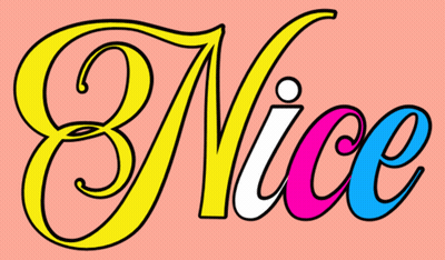Pink Background With Nice In Yellow Pink Blue GIF