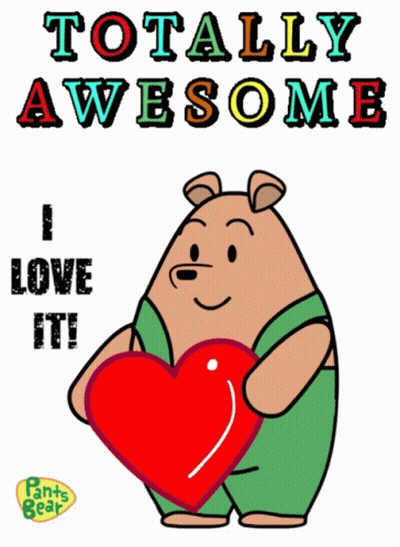 Pink Background With Red Letters Saying Love GIF