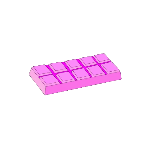 Pink Bar With Yellow Squares Sticker