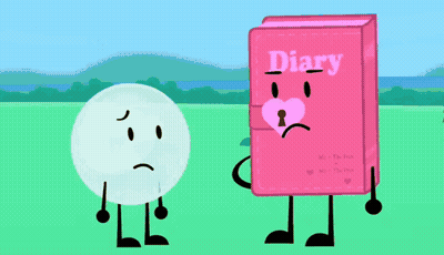 Pink Box With Heart Exploding In Yellow Field GIF
