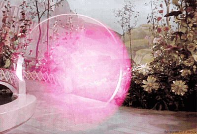 Pink Bubble In Garden Britoholic Tumblr GIF