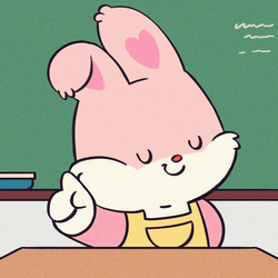 Pink Bunny Don't Do It GIF