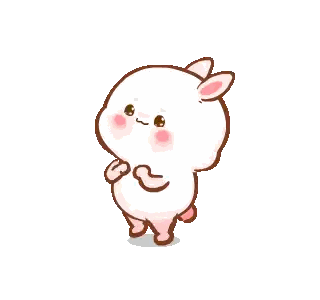 Pink Bunny Rabbit Standing Sticker