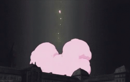 Pink Bunny With 3 Face GIF