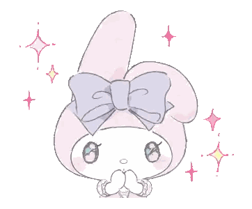 Pink Bunny With Bow Sticker