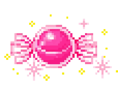 Pink Candy With Bow Sticker